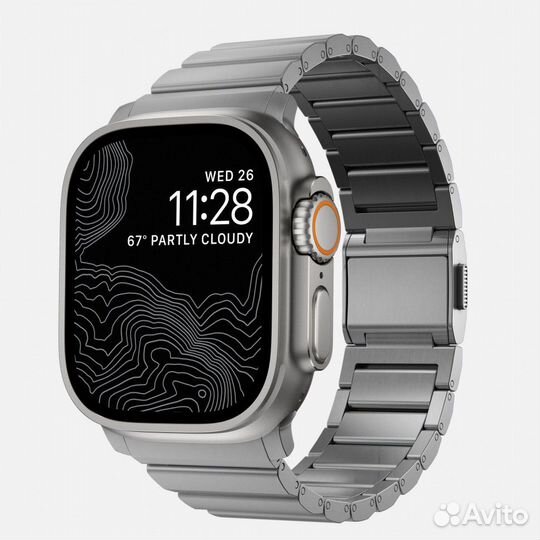 Ремешок Nomad для Apple Watch 44/45/49 мм титан