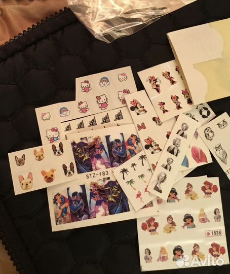 Наклейки на ногти,лаки,аксессуары