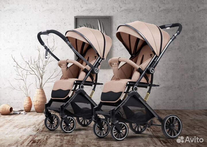 Новая прогулочная коляска luxmom 525 черная