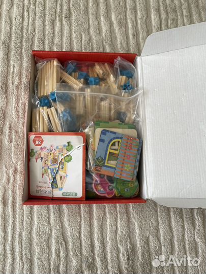 Деревянный конструктор домик