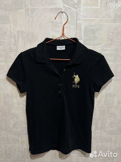 Us polo поло черное xs