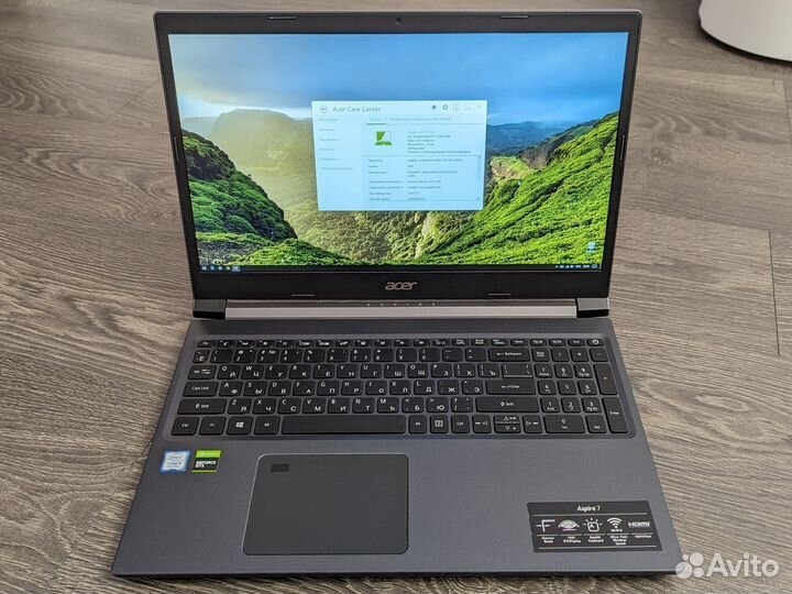 Игровой ноутбук Acer aspire 7 A715-75G