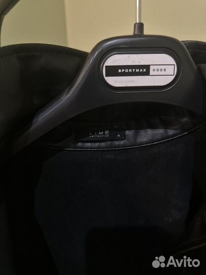 Кожаная рубашка lime, S