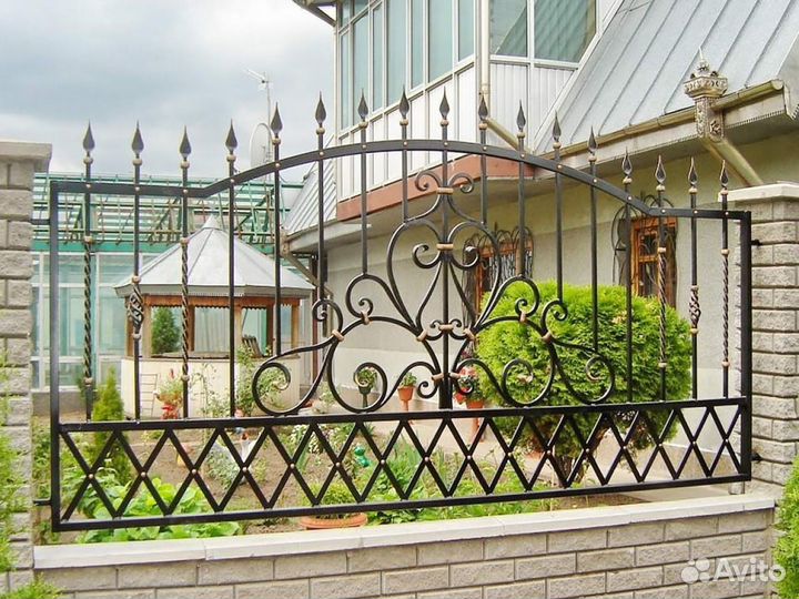 Кованные заборы \ Калитки 3Д под заказ 1м