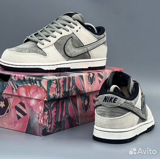 Кроссовки Nike Dunk SB Katushiro Grey