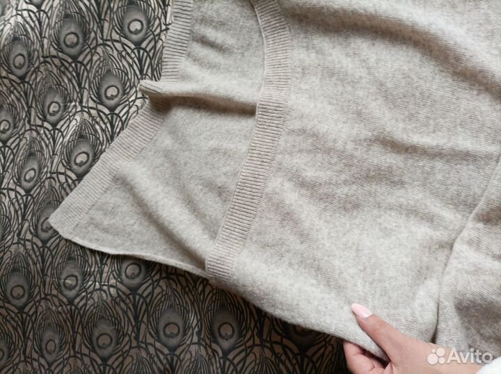 Шарф шерсть 100 проц тауп