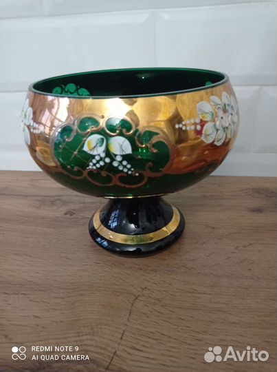 Ваза для фруктов богемия