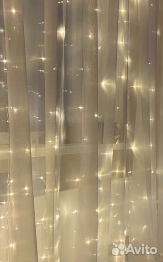 Гирлянда-штора 3 на 3 метра