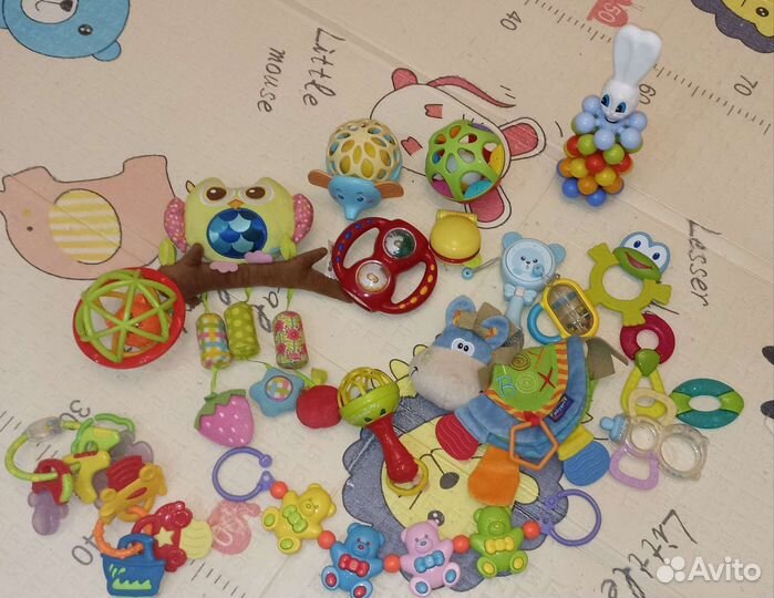 Игрушки погремушки пакетом