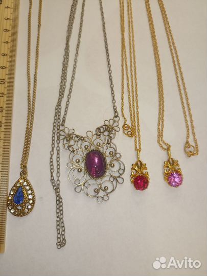 Подвеска с цепочкой СССР кулон винтаж