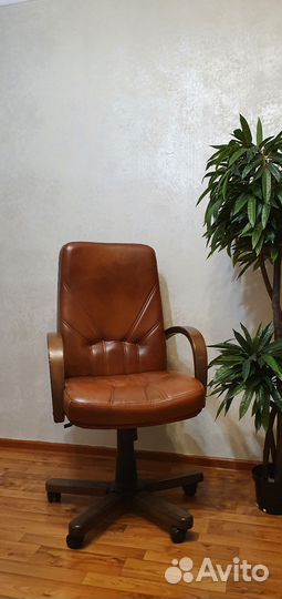 Кресло руководителя натуральная кожа