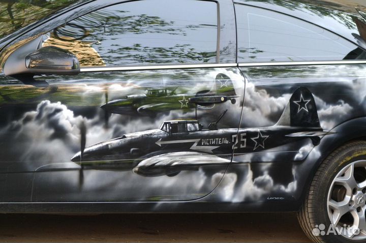 Аэрография на авто, мотоцикл, мотошлем