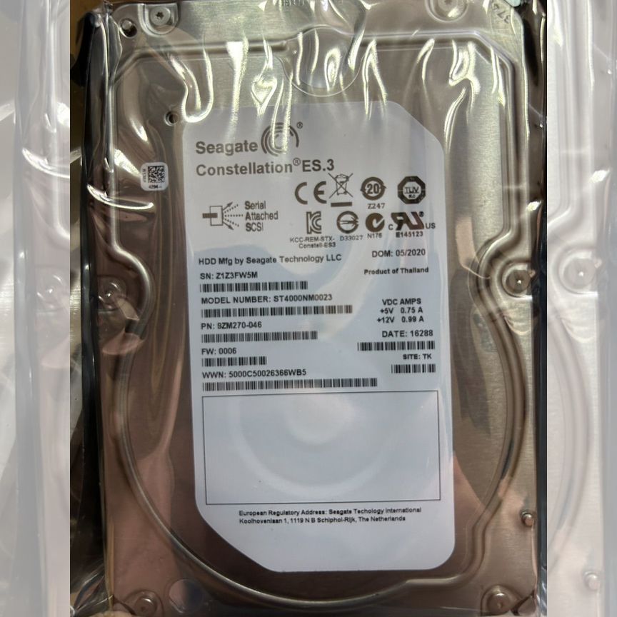 [ST4000NM0023] Жесткий Диск Seagate 4tb Es.3 St4000nm0023