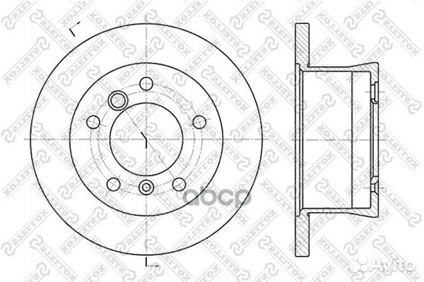 6020-3336-SX диск торм. зад. VW LT 2.3/2.5SD