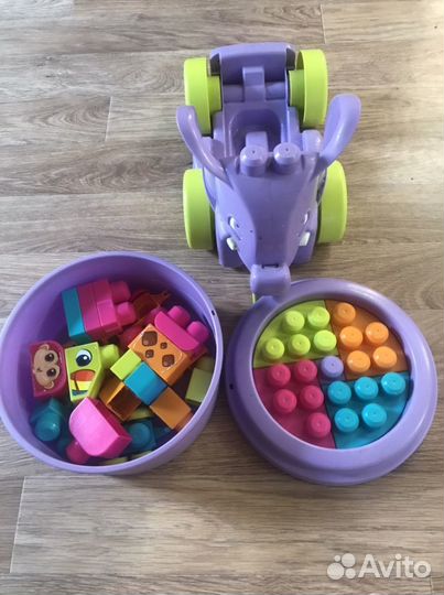 Конструктор + каталка «Слоник»