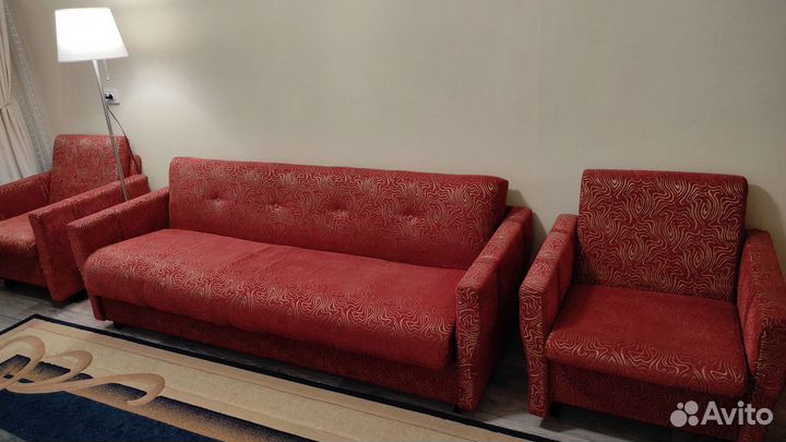 Диван и 2 кресла