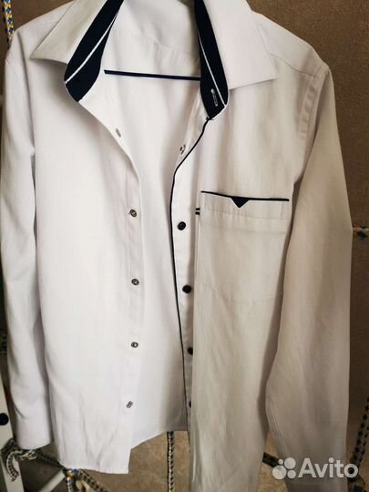 Рубашка белая мальчиковая