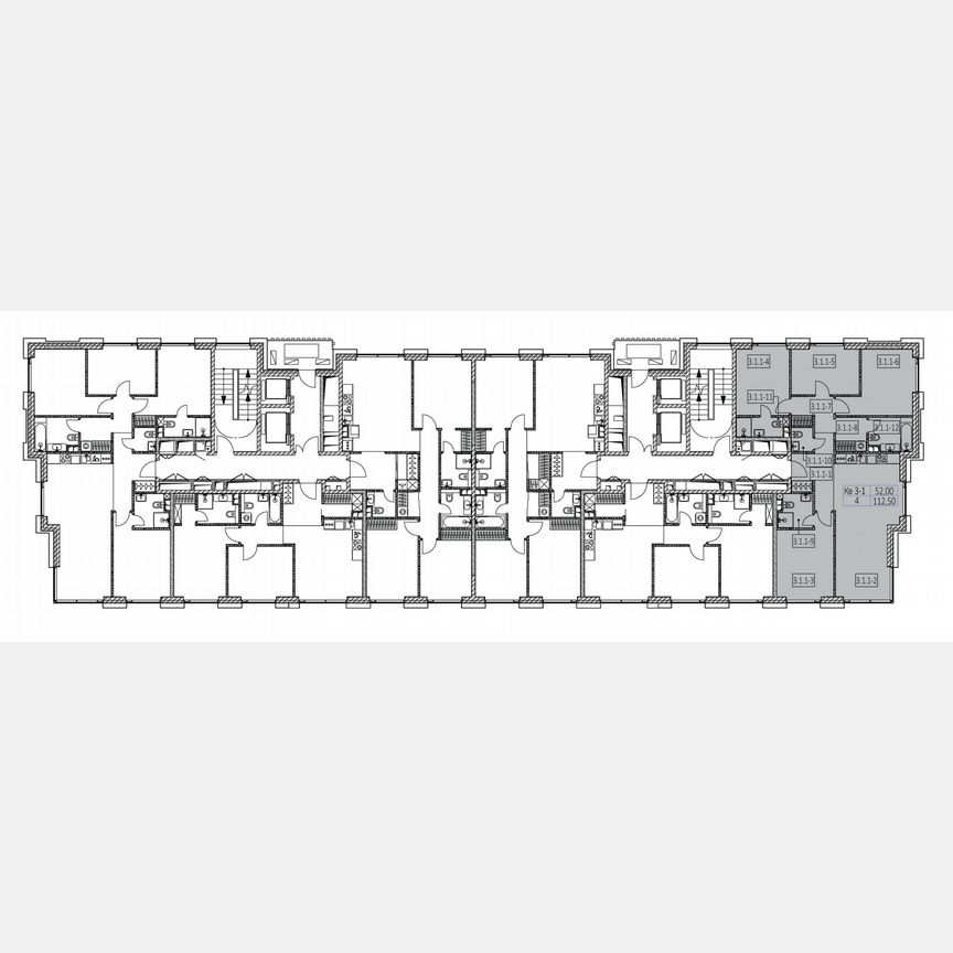 4-к. квартира, 112,3 м², 2/20 эт.
