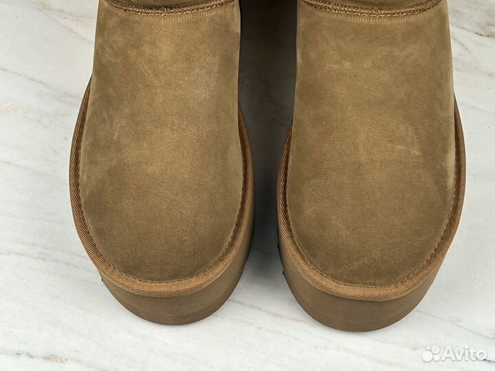 Угги UGG Ultra Mini Platform Chestnut