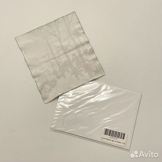 Пазл-открытка и тряпочка для очков