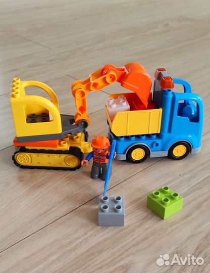 Lego duplo экскаватор и грузовик