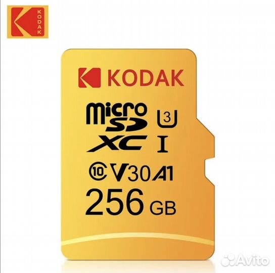 Карта памяти Micro SD 256 GB Kodak + переходник