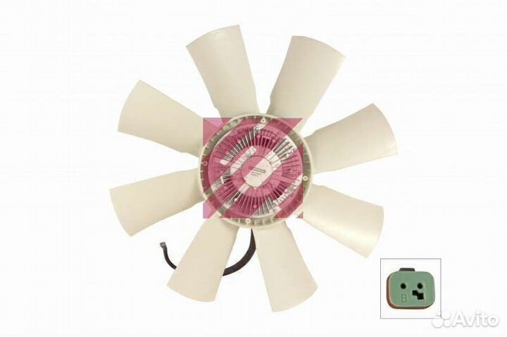 Вискомуфта вентилятора Scania с крыльчаткой 750мм