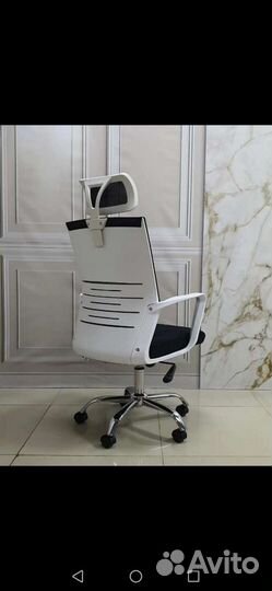 Кресло офисное HL-801-T (Белый/Черный)