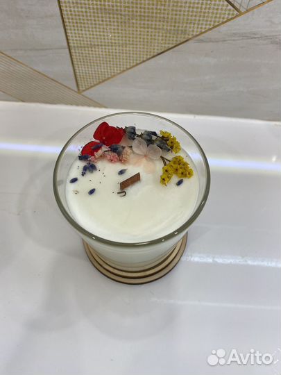 Ароматическая свеча ручной работы