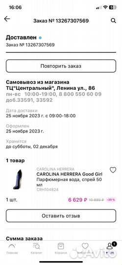 Парфюмерная вода