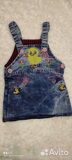 Джинсовый сарафан для девочки