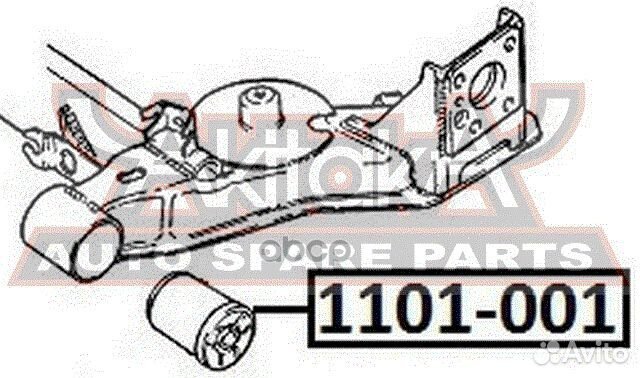 Сайлентблок задней балки 1101-001 asva