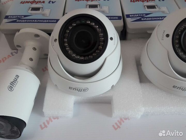 4 Камеры видеонаблюдения 4Мп регистратор Dahua