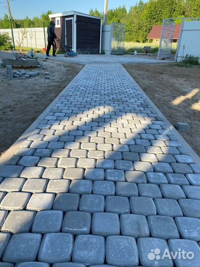 Укладка тротуарной плитки, брусчатки. под ключ