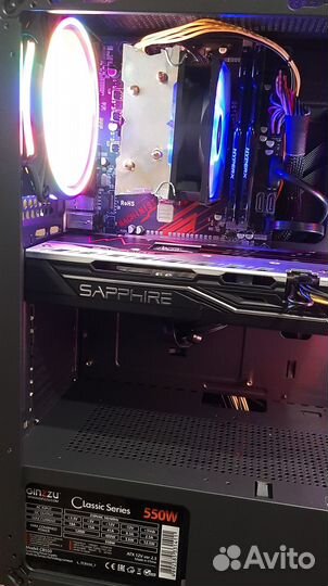 Игровой. Xeon E3 1220/Ssd m2/RX 580 8GB/озу16Gb