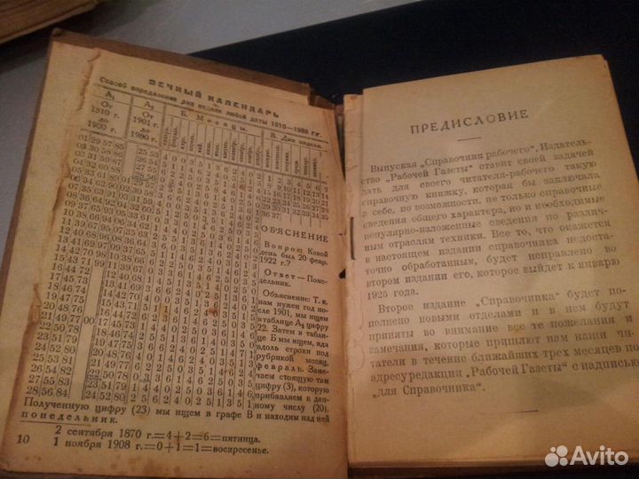 Справочник рабочего 1924 год