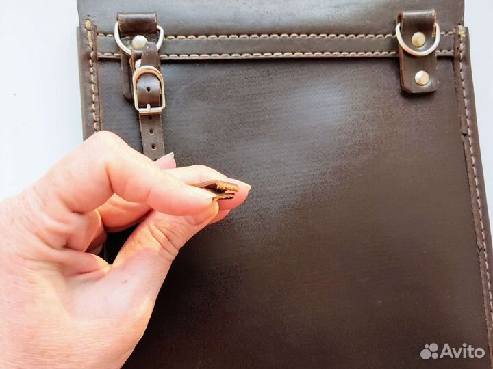 Кожаная сумка СССР