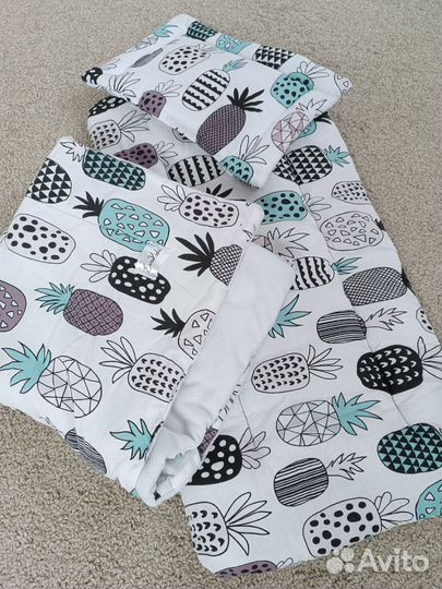 Комплект в коляску подушка матрас одеяло