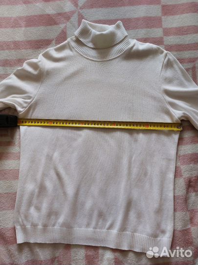 Водолазка с коротким руковом белая