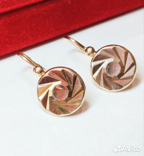 Золотые серьги метеориты СССР