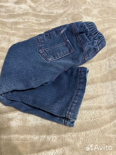 Джинсы для девочки 98 утепленные