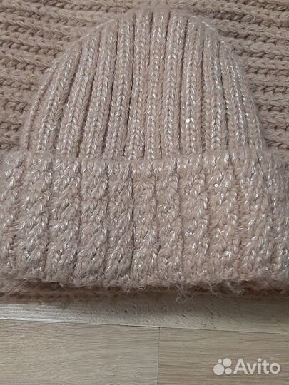 Комплект шапка и шарф снуд