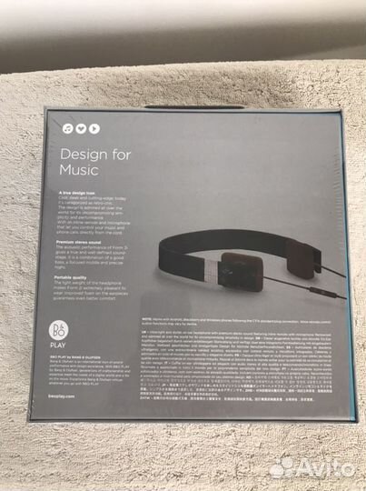 Новые в упаковке наушники bang and olufsen form 2i