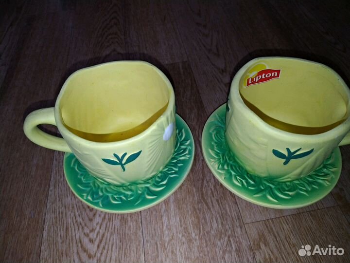 2 горшочка с подставками