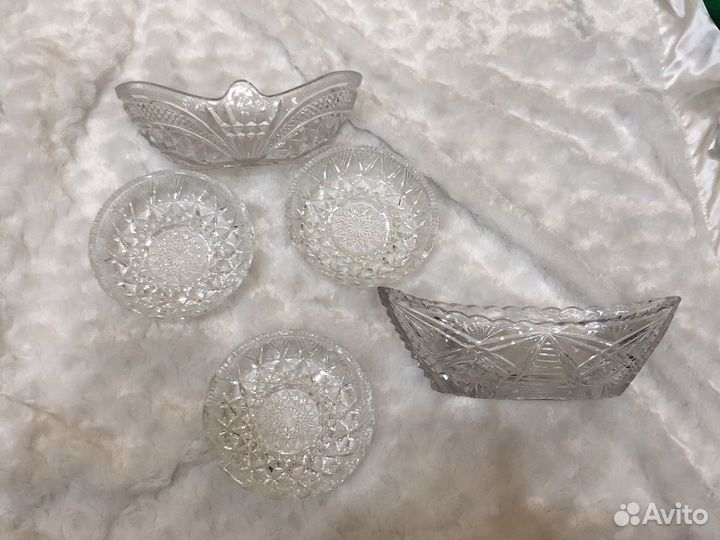Хрустальная посуда ваза хрустальная СССР