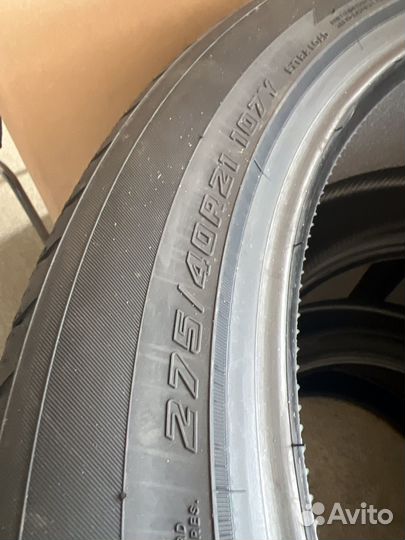 Yokohama Advan Sport V107E 275/40 R21 и 315/35 R21 Y