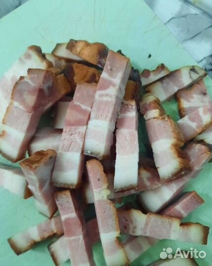 Копчено-салёное домашнее сало