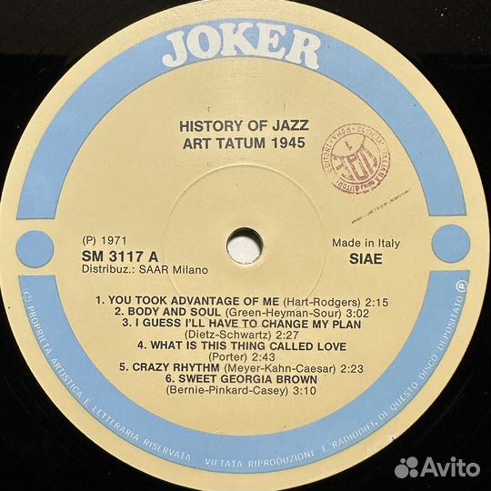 Art Tatum – 1945 (Италия)