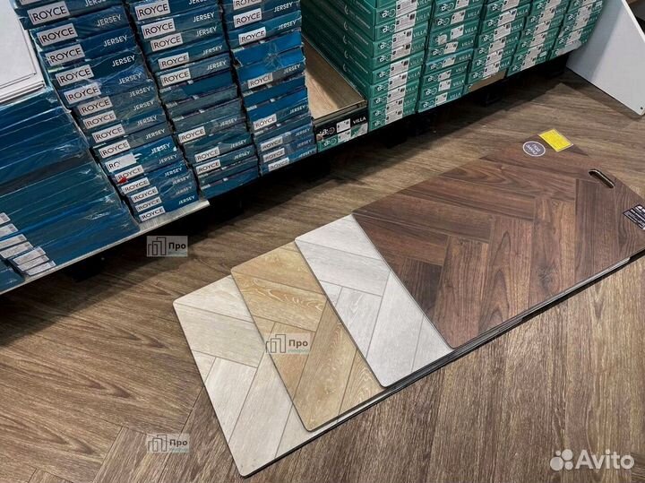 Кварцвиниловый ламинат елочка