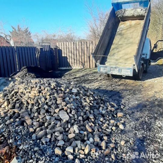 Щебень гравийный с доставкой